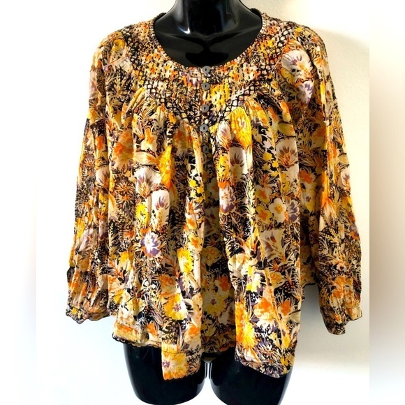 free people Tops - We the free free people boho cotton blouse xs